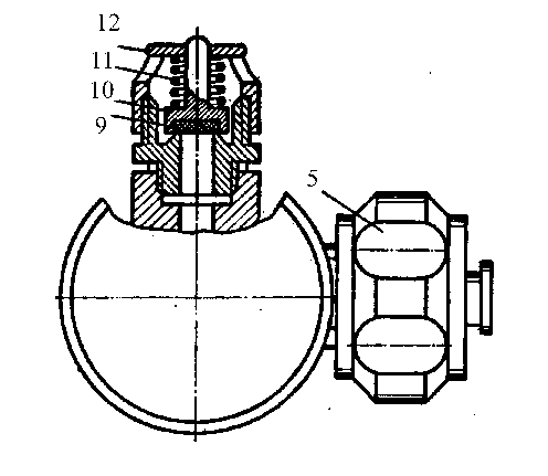 Рисунок 5: редуктор аппарата ABM7, вид сверху (8 кБ)